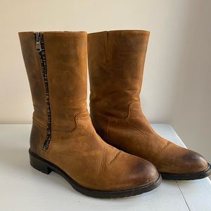 Zipper boots
